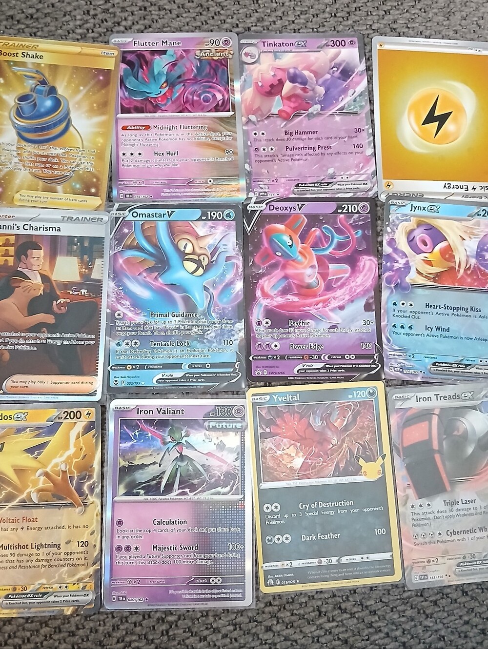 Pokemon cards lot holo full art common uncommon rare like new